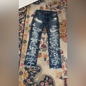 1of1 Slim Straight Excessive Ripped Denim 30/32